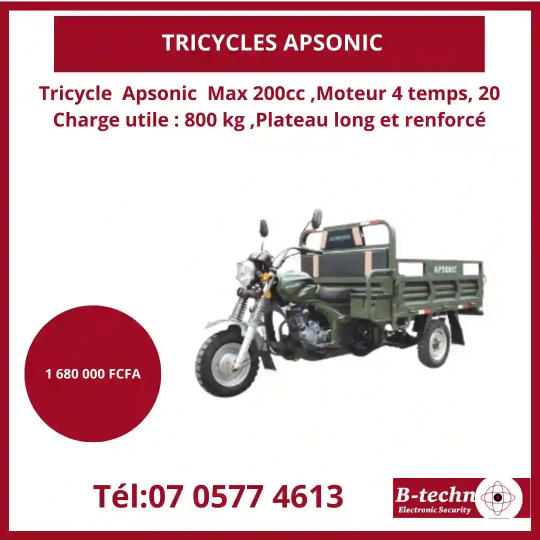 Vente de tricycle à Abidjan