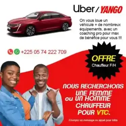 Recherche Chauffeusechauffeur Yango Uber