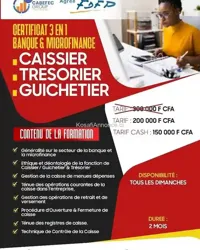 Certificat 3 EN 1 Banque ET Microfinance