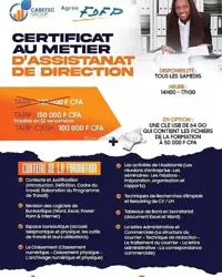 Certificat AU Metier D’assistanat DE Direction