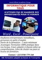 Formation EN Informatique 100 Pratique (word Excel Powerpoint)