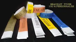 Ticket Bracelet Tyvek Événementiel