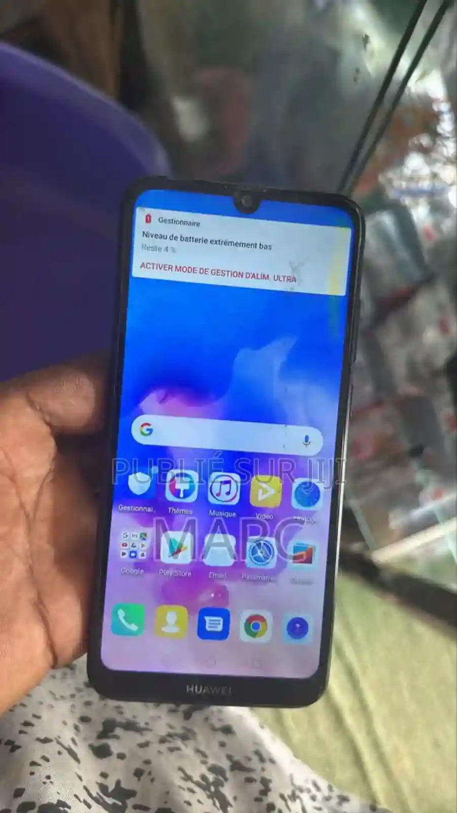 Huawei Y6 2019 32 GB Noir - Vue 1