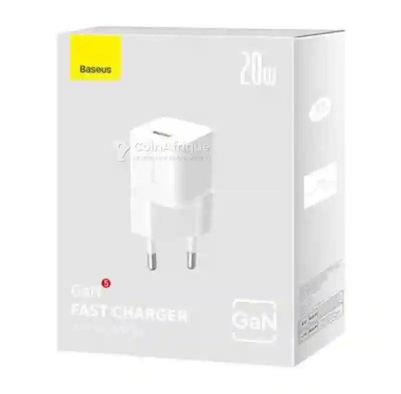 Chargeur Mini Sortie Type c Baseus Gan5 20w Ccgn050101 - Vue 1