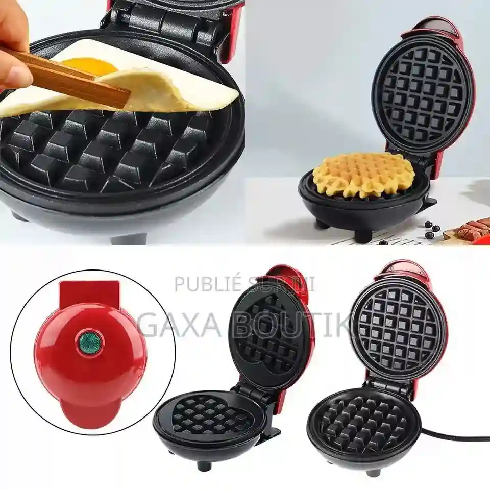 Mini Gaufrier Petit Gaufrier Électrique Antiadhésif - Vue 3