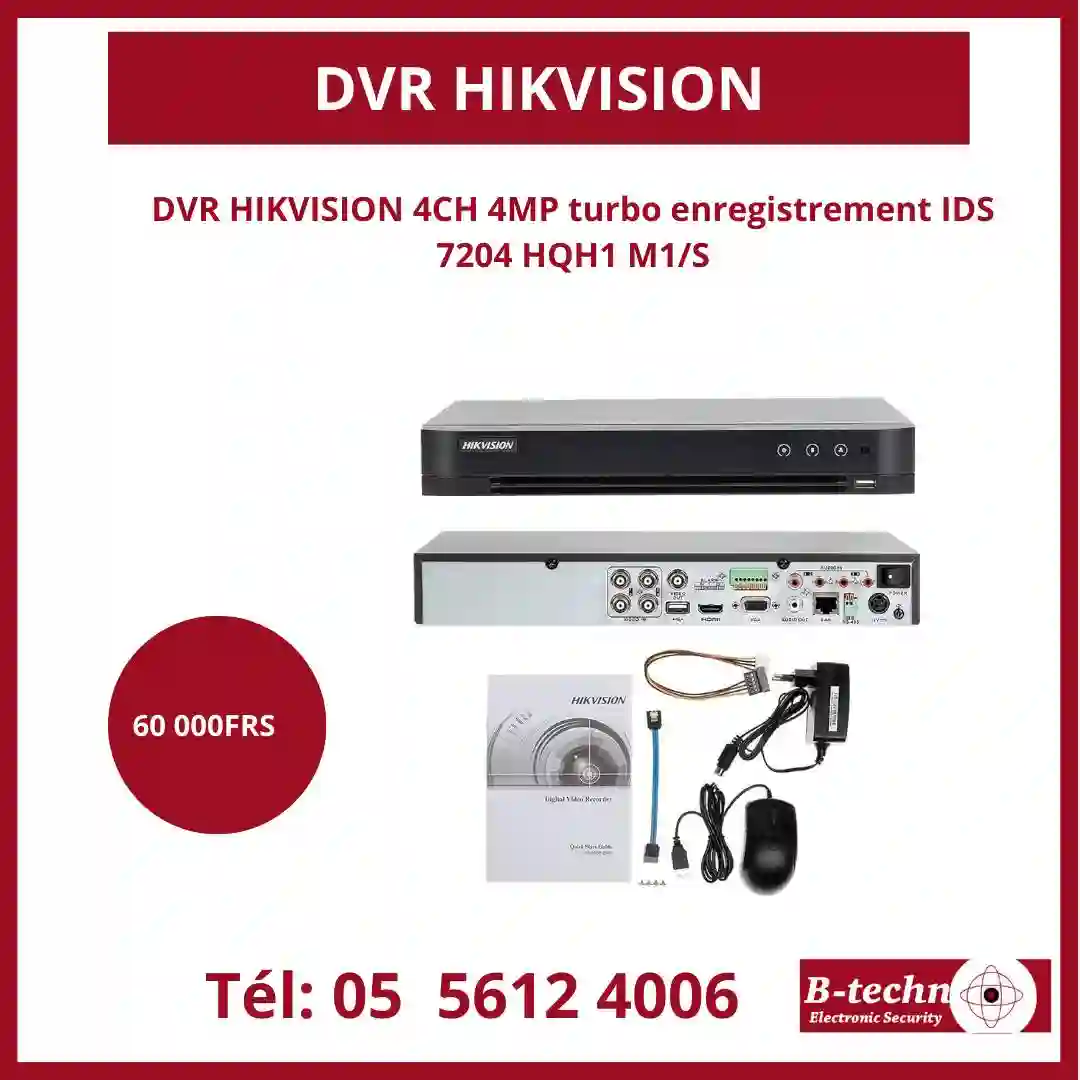 DVR HIKVISION A VENDRE POUR UNE SÉCURITÉ OPTIMALE