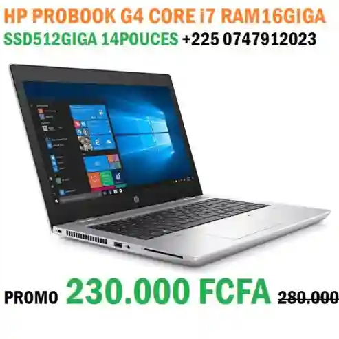 HP Probook G4 Core I7 RAM 16giga 0747912023 - Vue 2