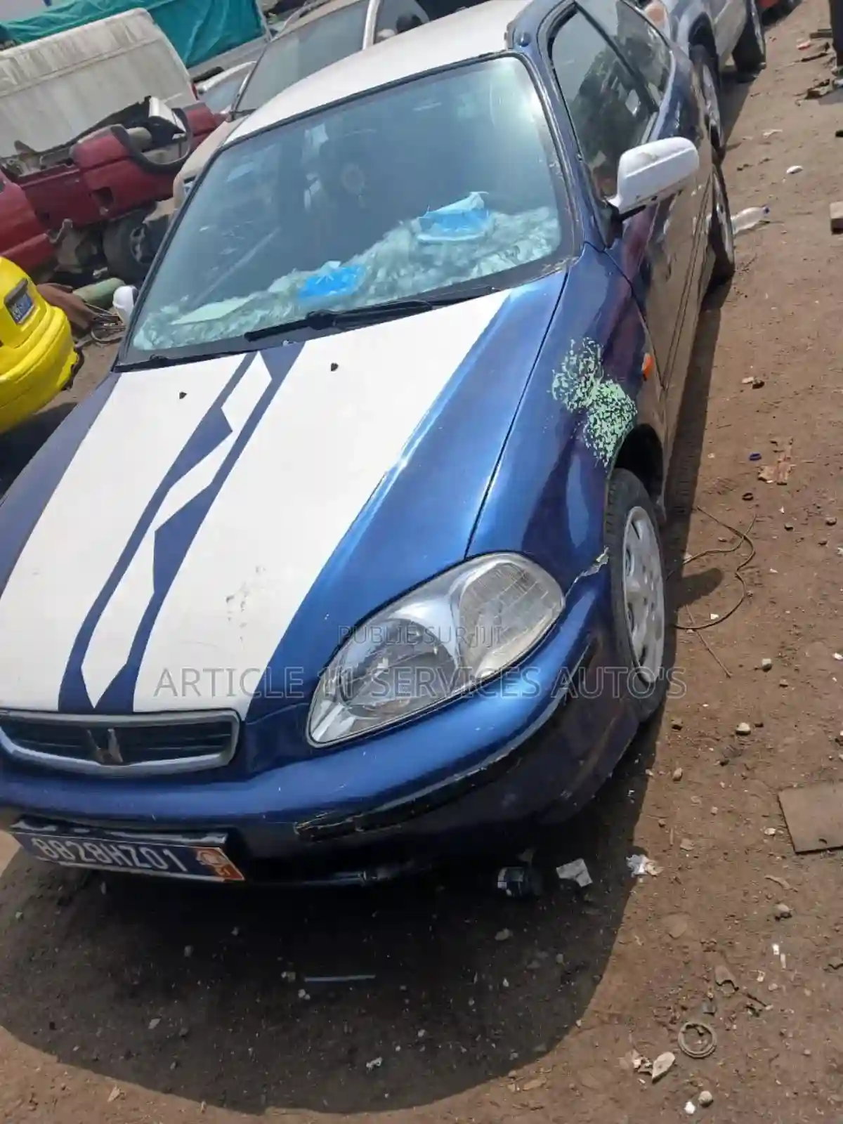Honda Civic 2002 Bleu - Vue 3