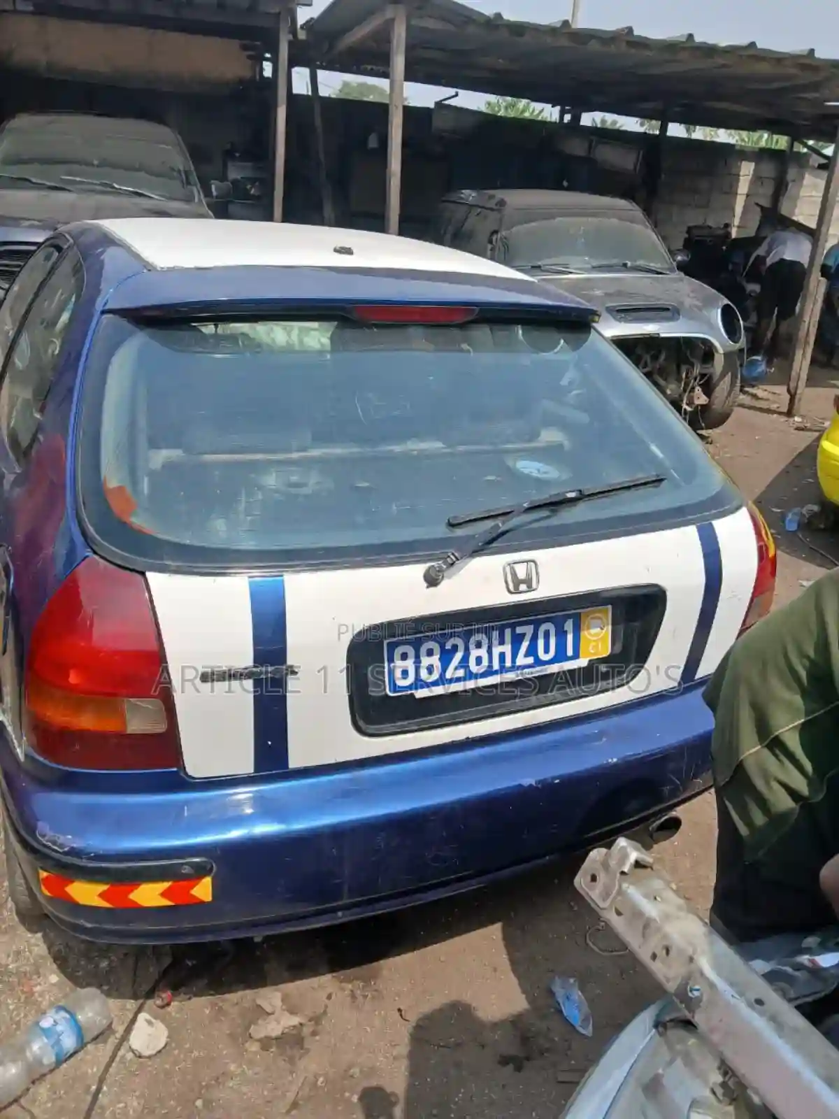 Honda Civic 2002 Bleu - Vue 4