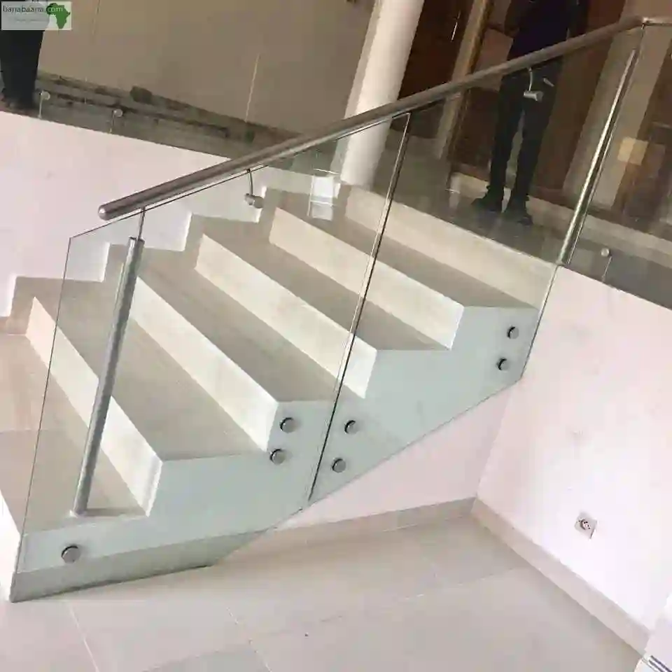 Rampe D'escaliers Inox Verre