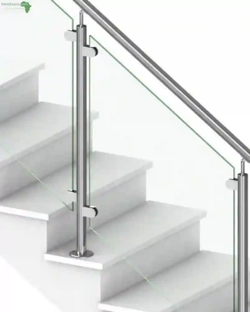 Rampe D'escaliers Inox Verre - Vue 2