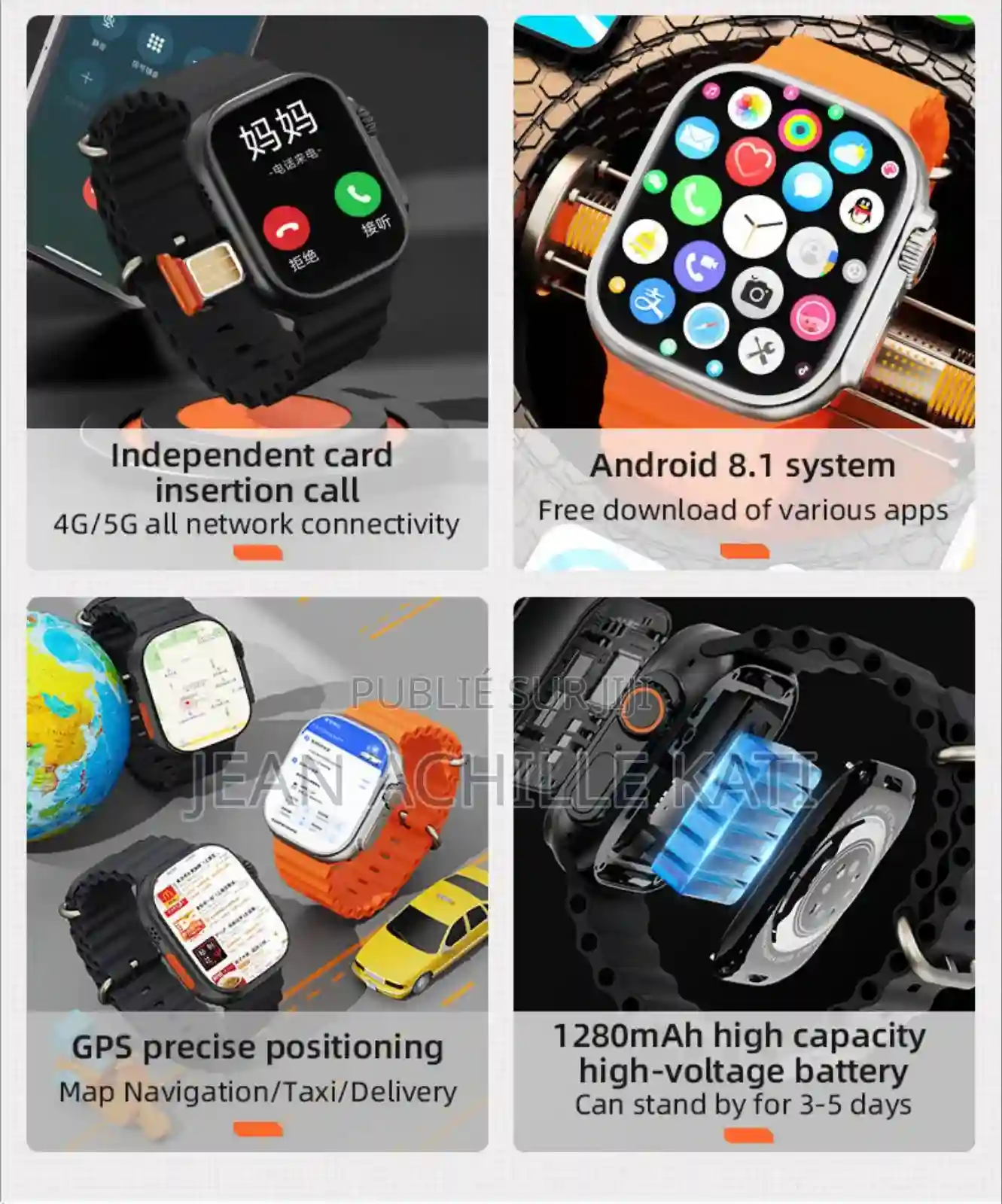 Montre Intelligente Avec Puce 4g5g - Vue 1