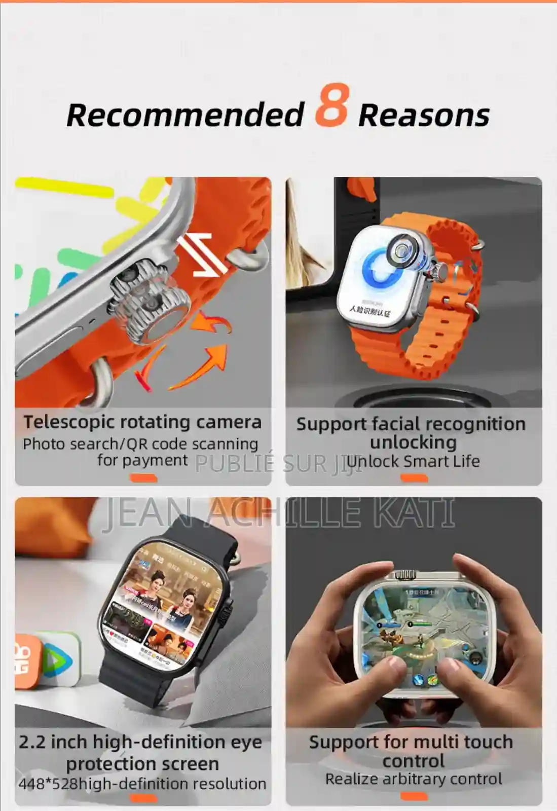 Montre Intelligente Avec Puce 4g5g - Vue 3