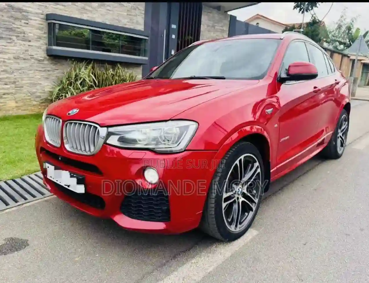 BMW X4 Xdrive28i 2017 Rouge - Vue 3