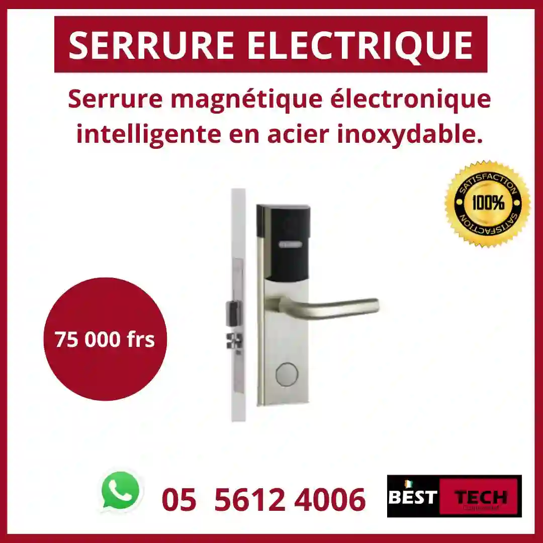 SÉCURISEZ VOTRE DOMICILE AVEC NOS SERRURES ÉLECTRONIQUES DE POINTE À ABIDJAN 