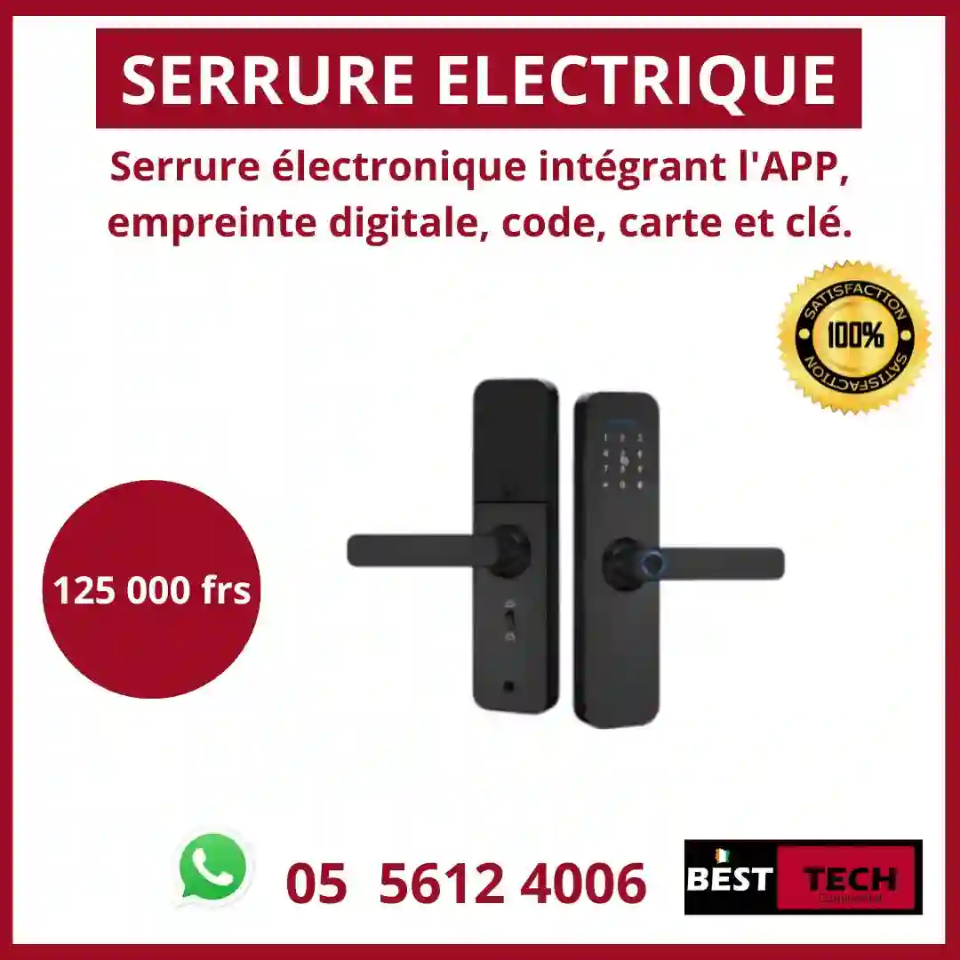 SÉCURISEZ VOTRE DOMICILE AVEC NOS SERRURES ÉLECTRONIQUES DE POINTE À ABIDJAN - Vue 1