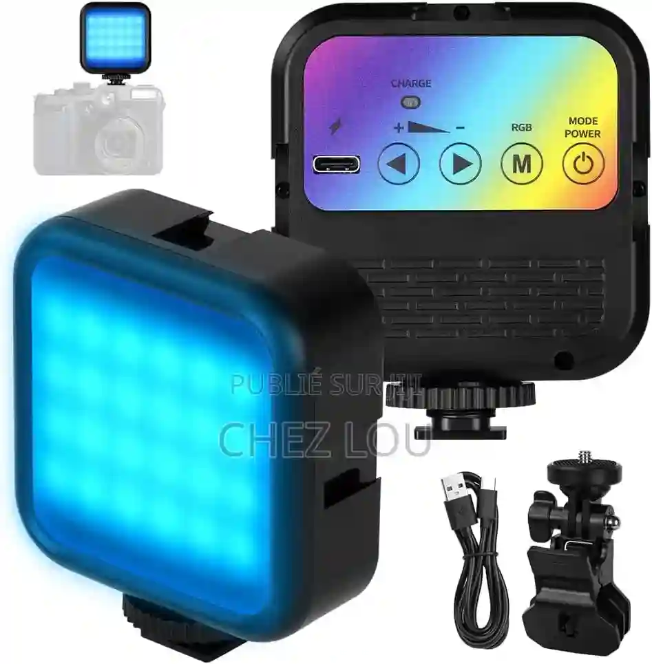 Lumiere Led Light Selfie Video Multicolore - Vue 3