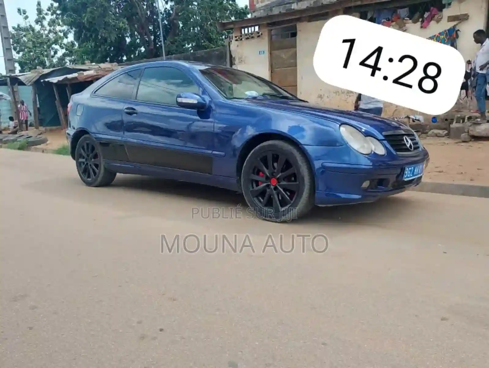 Mercedes-benz C180 2002 Bleu - Vue 3