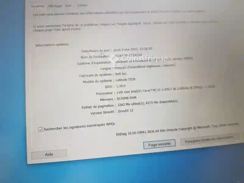 PC Dell i5 11th gen 8go ssd m2 512 Gigas - Vue 5