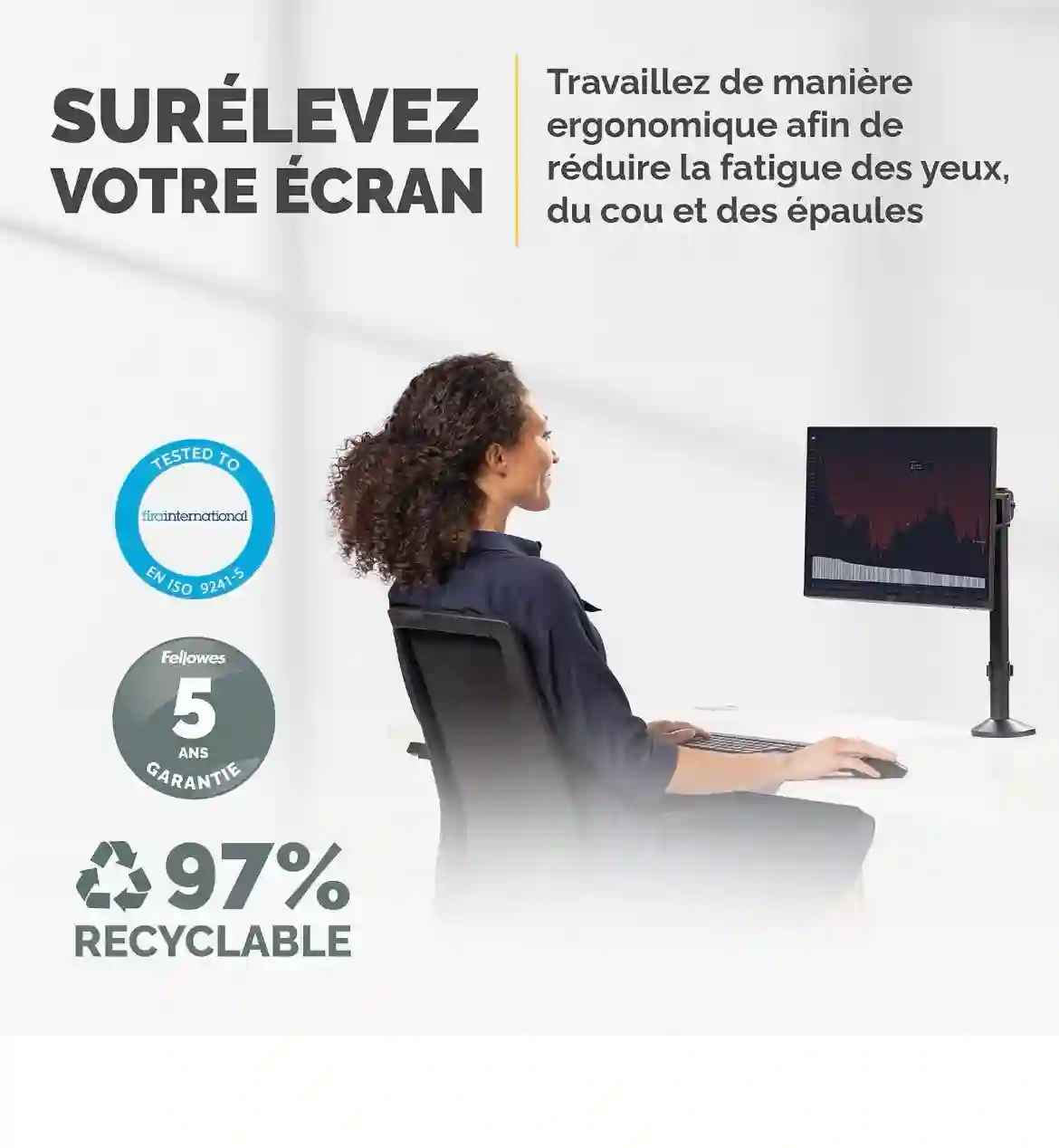 Support Bras d'écran jusqu'à 32"