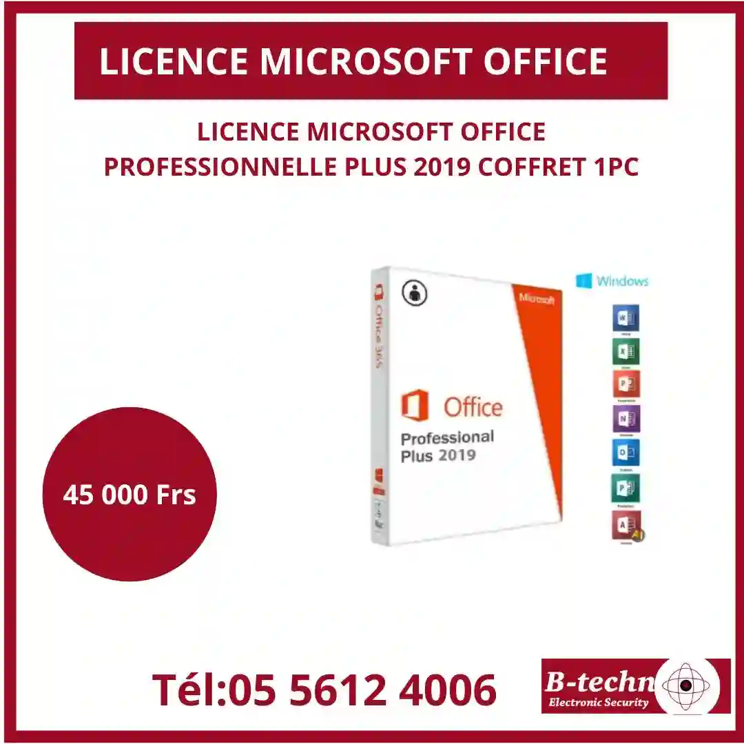 LICENCE MICROSOFT OFFICE PROFESSIONNELLE