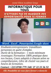 Formation EN Informatique 100 Pratique (word Excel Powerpoint)