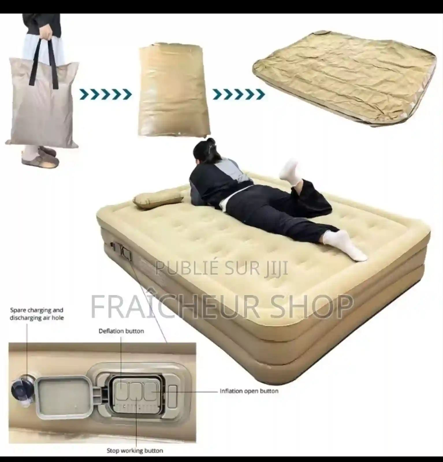 Matelas Gonflable Automatic - Vue 3