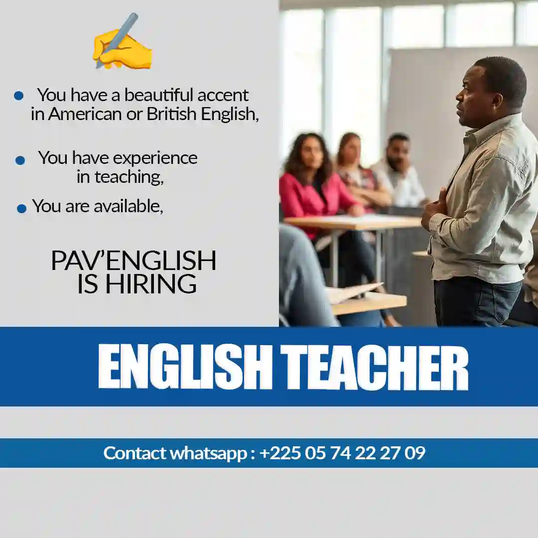 RECRUTEMENT FORMATEUR EN ANGLAIS