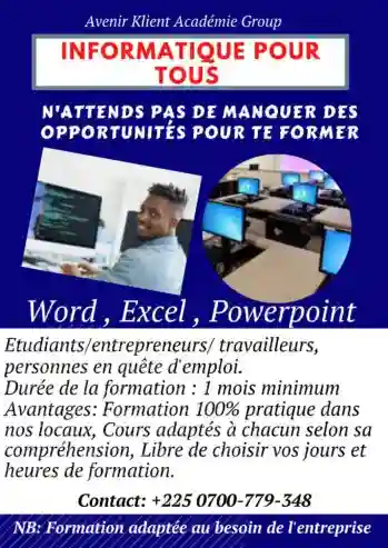 Formation 100 Pratique EN Informatique (wordexcelpowerpoint) - Vue 1