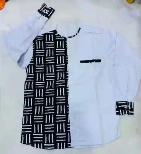 Chemises Hommes Avec Motif Pagne Africain - Vue 2