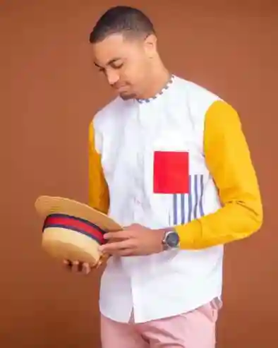 Chemises Hommes Avec Motif Pagne Africain - Vue 3