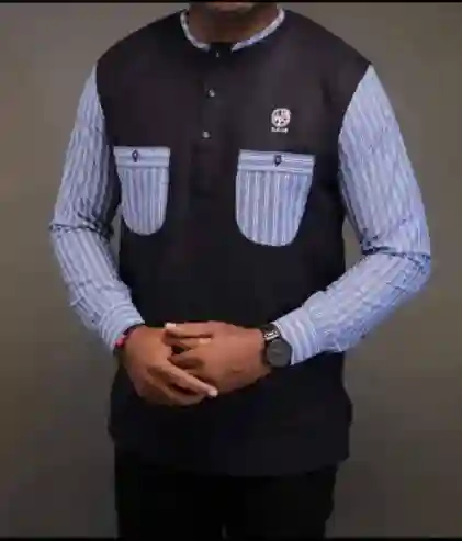 Chemises Hommes Avec Motif Pagne Africain - Vue 4