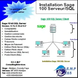 Installation Parametrage et Formation Sage 100 SQL et Module