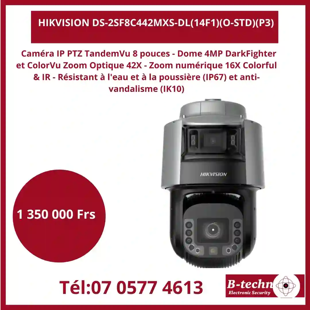 CAMERA DE SURVEILLANCE DISPONIBLE.