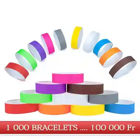 Ticket Bracelet Tyvek Événementiel - Vue 1