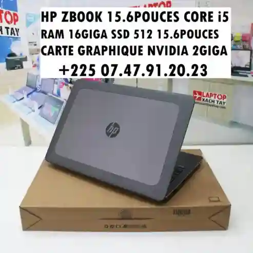 HP Zbook 15g3 Workstation Core i5 Avec Carte Graphique Nvidia - Vue 1