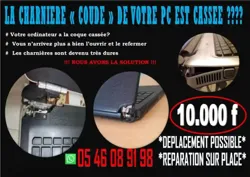 Reparation DE Coudes DE PC Portables Cassés