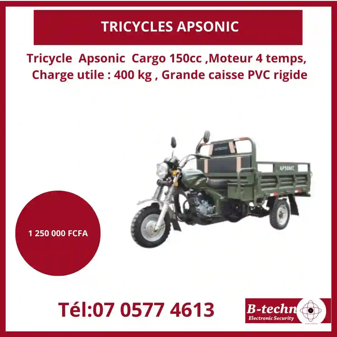 PUISSANTS TRICYCLES APSONIC A VENDRE