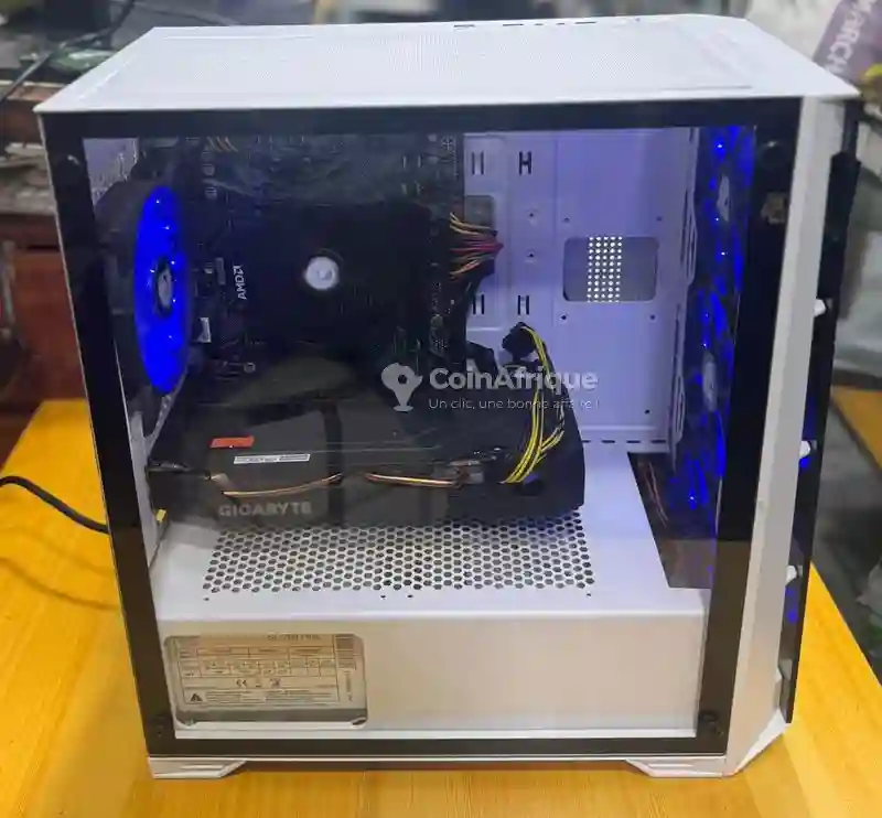Gamer Bureau Gigabyte A520m Ryzen5 pro RTX 2070 8gb Dédiée - Vue 1