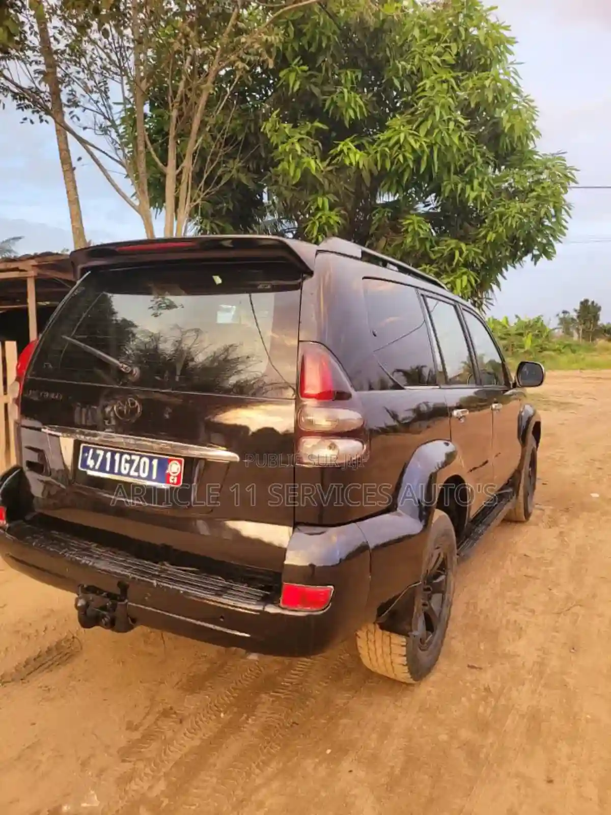 Toyota Land Cruiser Prado 30 TD 2010 Marron - Vue 2
