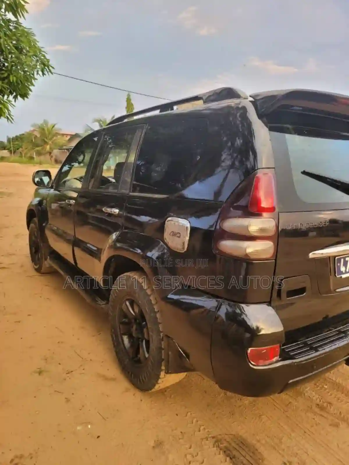 Toyota Land Cruiser Prado 30 TD 2010 Marron - Vue 5