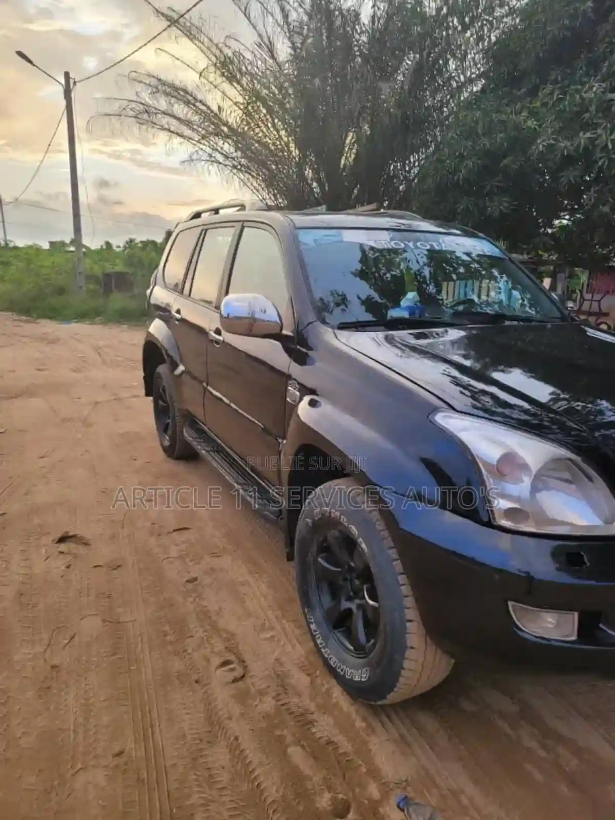 Toyota Land Cruiser Prado 30 TD 2010 Marron - Vue 6