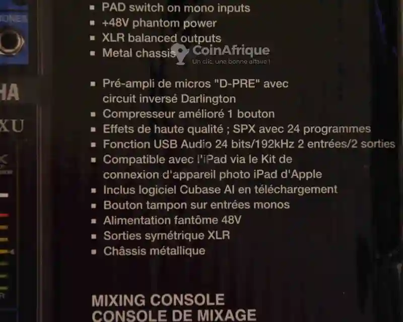 Yamaha Mg10xu - Vue 1