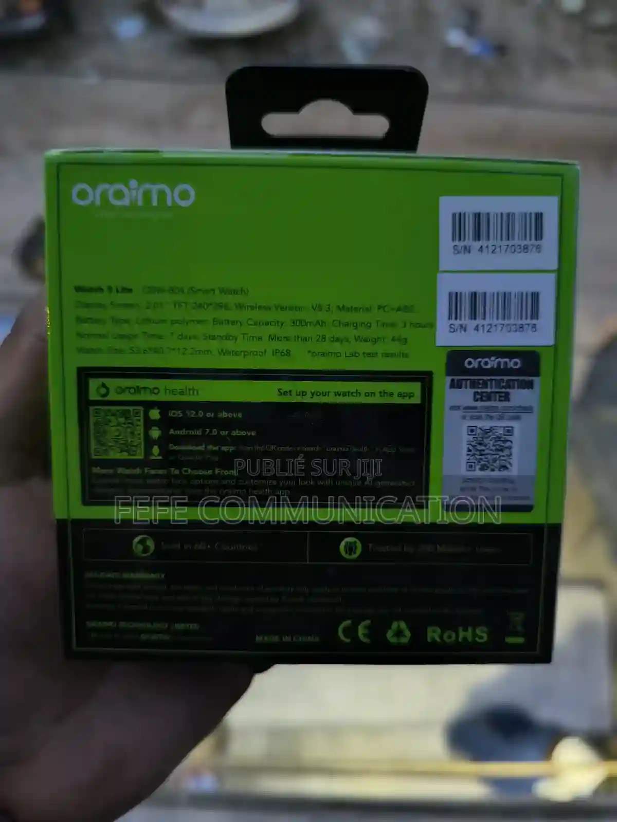 Oraimo Watch 5 Lite - Montre Connectée - Vue 1