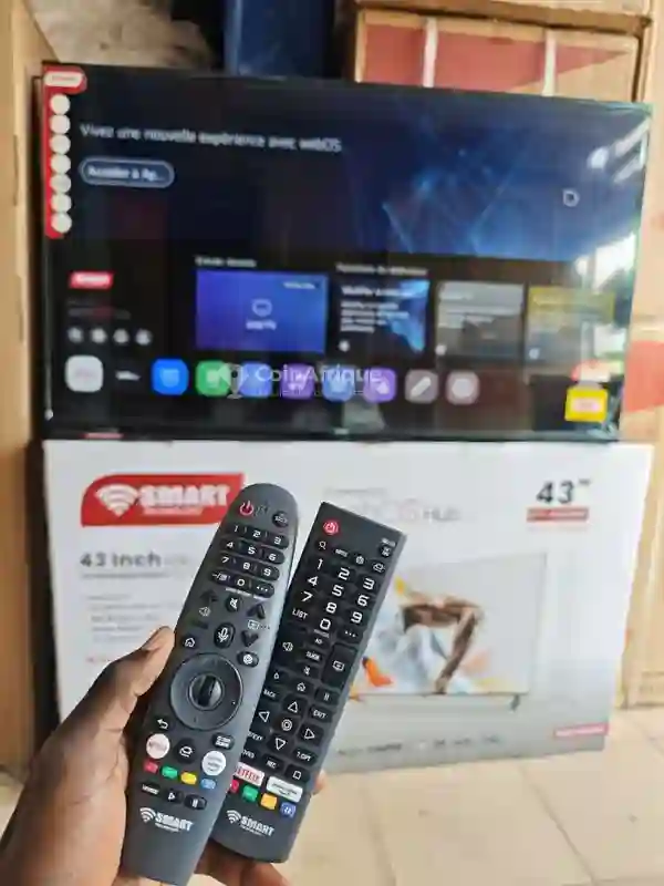 Smart TV 43&quotwebos Avec Deux Télécommande