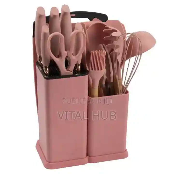 Ensemble D'ustensiles De Cuisine en Silicone - Vue 2