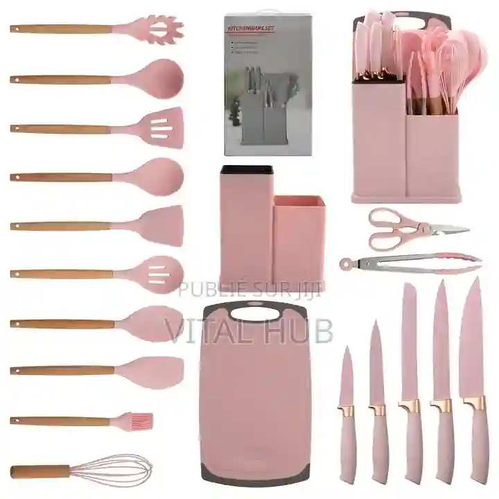 Ensemble D'ustensiles De Cuisine en Silicone - Vue 6
