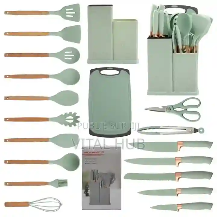 Ensemble D'ustensiles De Cuisine en Silicone - Vue 8