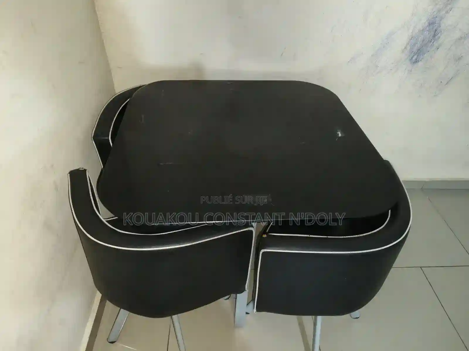 Table À Manger Vitre Trempée - Vue 1