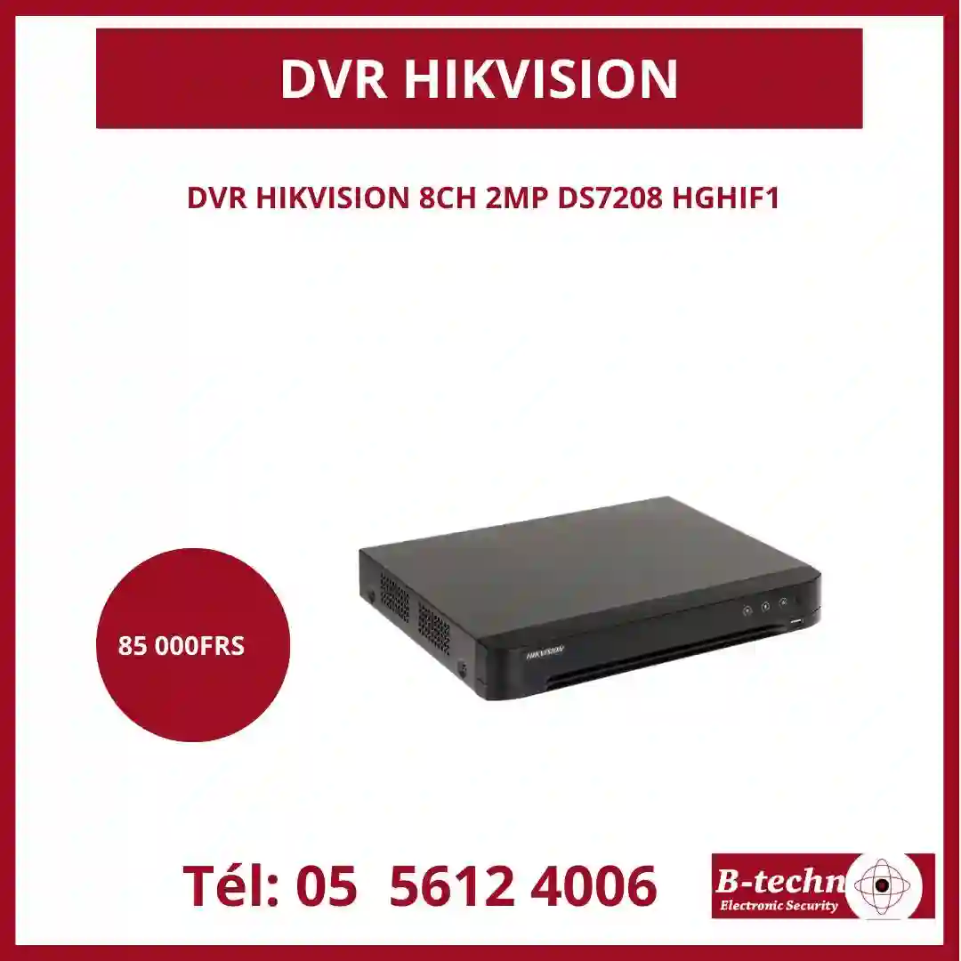  DVR HIKVISION A VENDRE POUR UNE SÉCURITÉ OPTIMALE